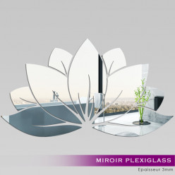 Miroir Plexiglass Acrylique -  Nénuphar 2