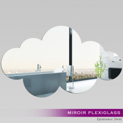 Miroir Plexiglass Acrylique - Nuage 2