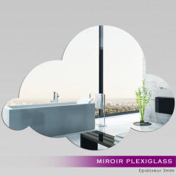 Miroir Plexiglass Acrylique - Nuage 3