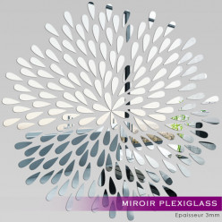 Miroir Plexiglass Acrylique - Pétales