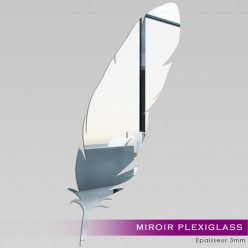 Miroir Plexiglass Acrylique - Plume