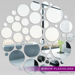 Miroir Plexiglass Acrylique - Points en folie