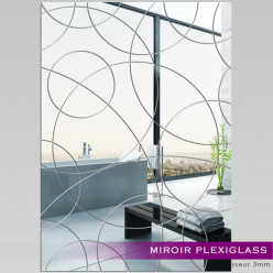 Miroir Plexiglass Acrylique - Rectangle design 