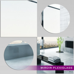 Miroir Plexiglass Acrylique - Ronds&Carrés