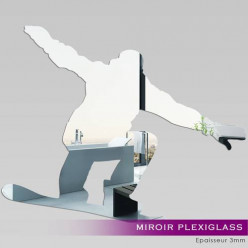 Miroir Plexiglass Acrylique - Snowboarder