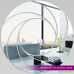 Miroir Plexiglass Acrylique - Spirales Design 3