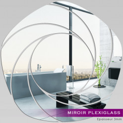 Miroir Plexiglass Acrylique - Spirales Design 4