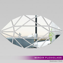 Miroir Plexiglass Acrylique -  Verticale Mosaïque
