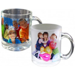 Mug en verre translucide