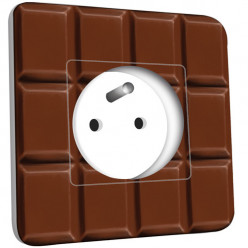 Prise décorée - Imitation Tablette de chocolat 