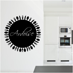 Stickers ardoise cuisine couverts