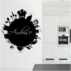 Stickers ardoise cuisine couverts