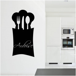 (Stickers ardoise cuisine couverts