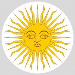 Stickers argentine soleil