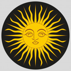 Stickers argentine soleil