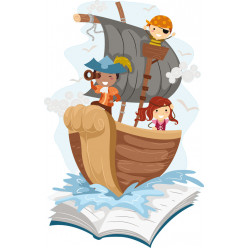 Stickers bateau pirate