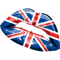 Stickers bouche angleterre