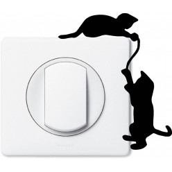 Stickers chats pour prise et interrupteur