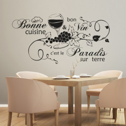 Stickers citation bonne cuisine