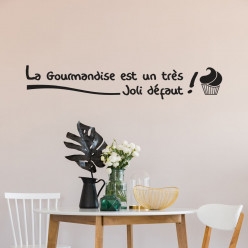 Stickers citation Gourmandise