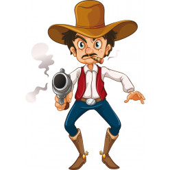 Stickers cowboy