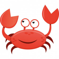 Stickers crabe