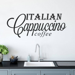 Stickers cuisine cappuccino coffee