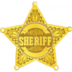 Stickers étoile shériff