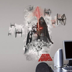 Stickers géant Star Wars Kylo Ren & Stormtroopers