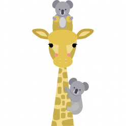 Stickers girafe et koala