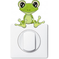 Stickers grenouille pour prise et interrupteur