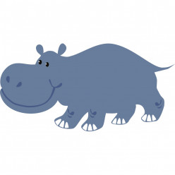 Stickers hippopotame