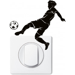 Stickers joueur de foot pour prise et interrupteur