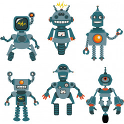 Stickers kit 6 robots