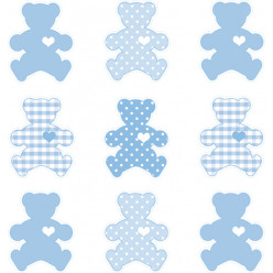 Stickers kit 9 oursons