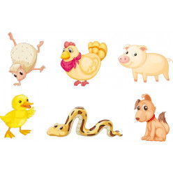 Stickers kit animaux