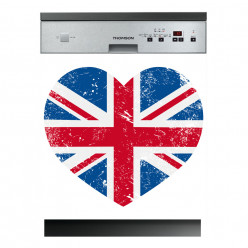 Stickers lave vaisselle coeur anglais