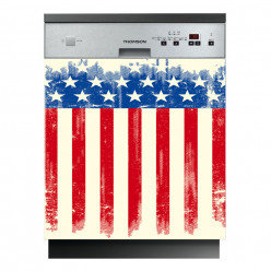 Stickers lave vaisselle drapeau usa
