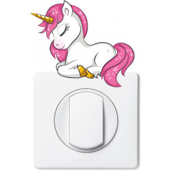 Stickers licorne pour prise et interrupteur