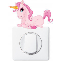 Stickers licorne pour prise et interrupteur