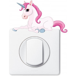 Stickers licorne pour prise et interrupteur