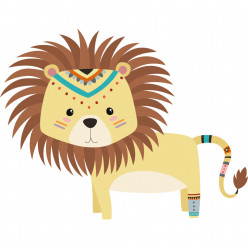 Stickers lion indien