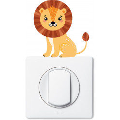 Stickers lion pour prise et interrupteur