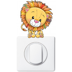 Stickers lion pour prise et interrupteur