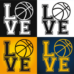 Stickers love basketball