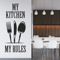Stickers my kitchen my rules