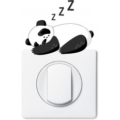 Stickers panda pour prise et interrupteur