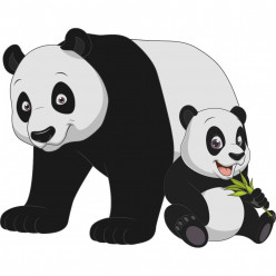 Stickers pandas