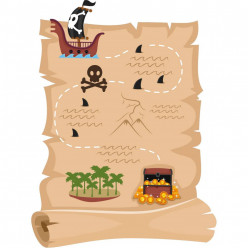 Stickers parchemin pirate