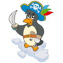Stickers Pingouin Pirate